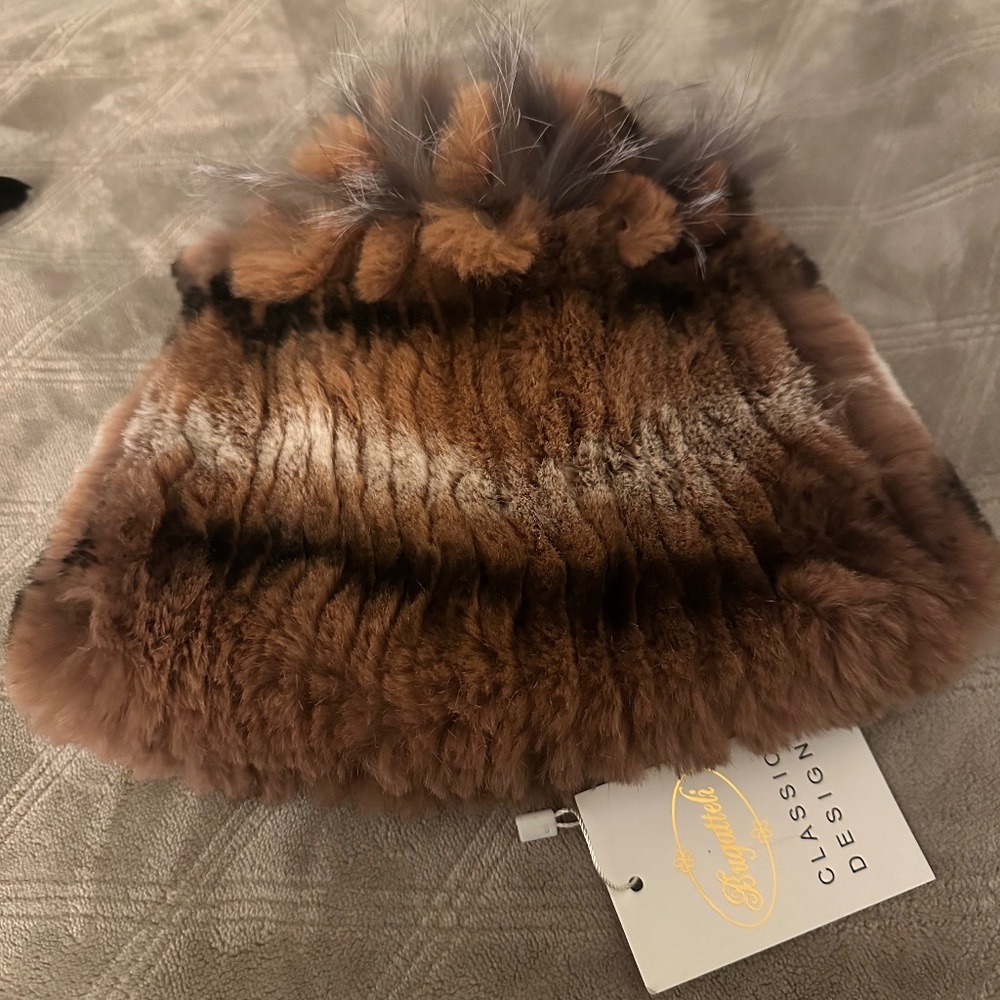 Brand new fox fur hat